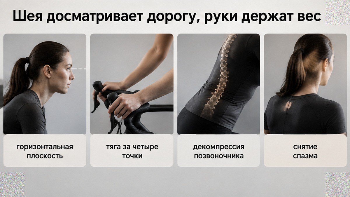 Чеклист разгрузки шеи и рук после наклона на руле