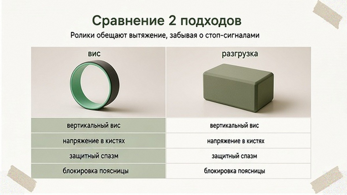Сравнение: обещания вытяжения на турнике и стоп-сигналы поясницы