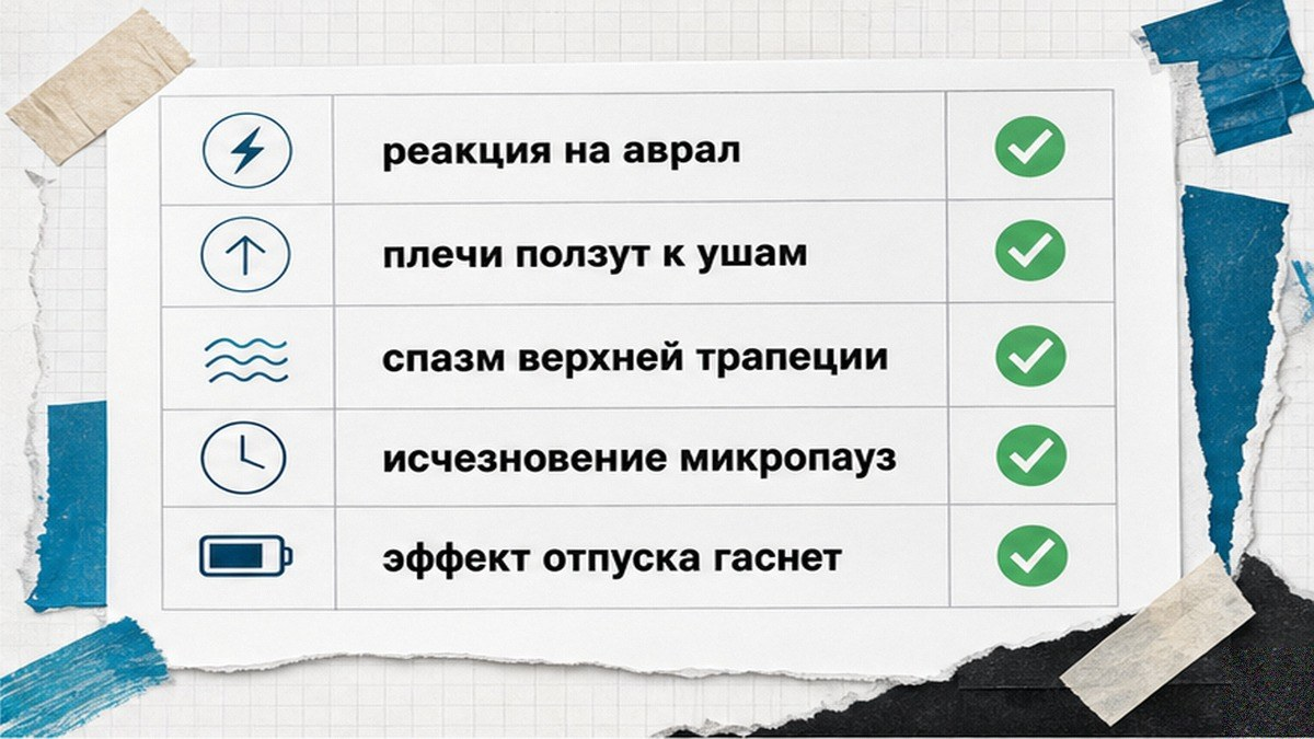 Сравнение: стресс и поза как причины напряжения шеи после отпуска
