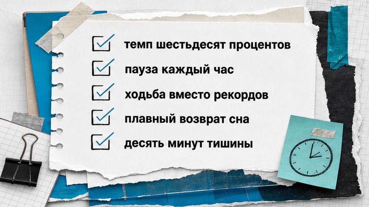 Чеклист мягкого возвращения к работе после отпуска без перегруза шеи