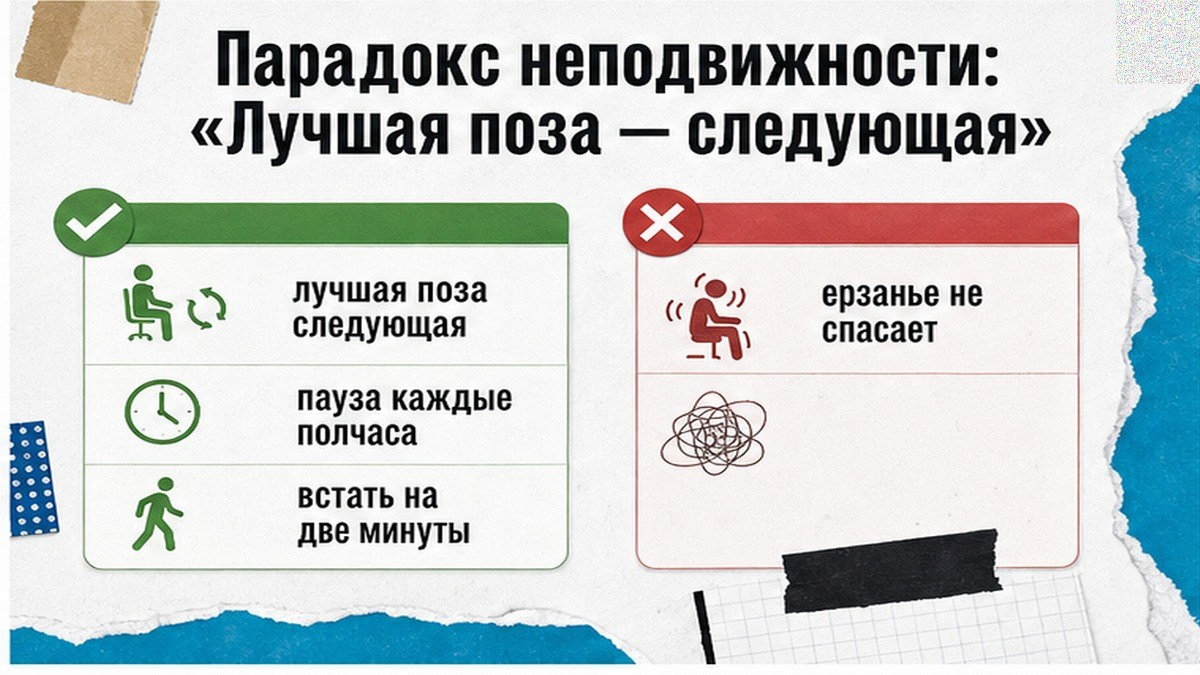 Сравнение: лучшая поза — следующая, а не одна идеальная