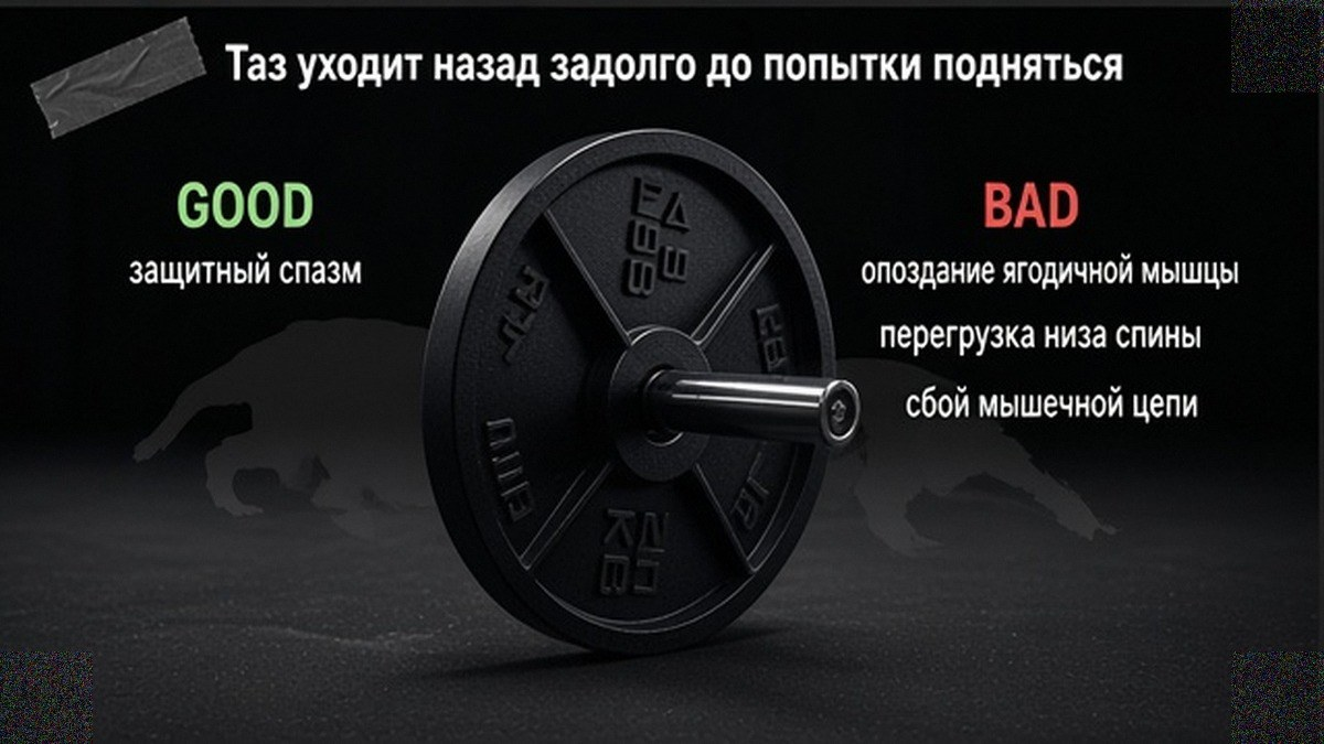 Сравнение: сдвиг таза назад и перегрузка спины