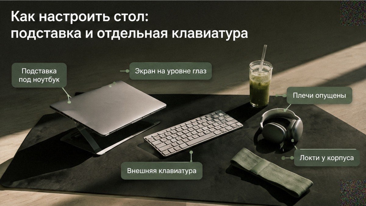 Как настроить стол: подставка и отдельная клавиатура
