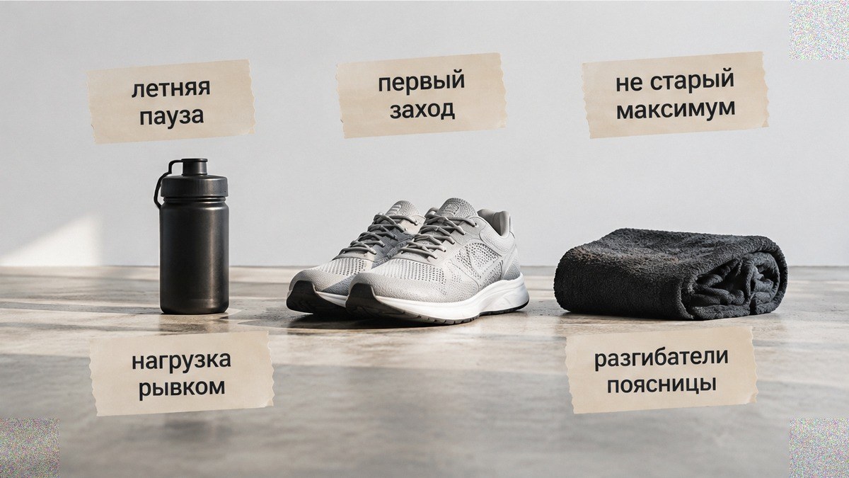 Чеклист первого зала после лета без прежнего максимума