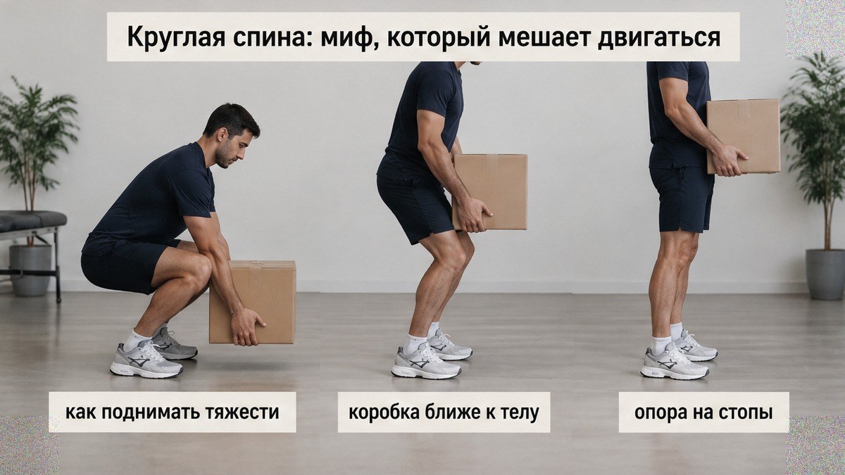Чеклист безопасного подъёма коробки с пола