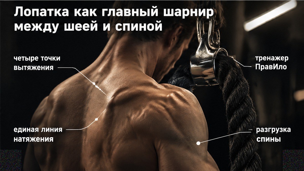 Чеклист: лопатка связывает шею и грудной отдел