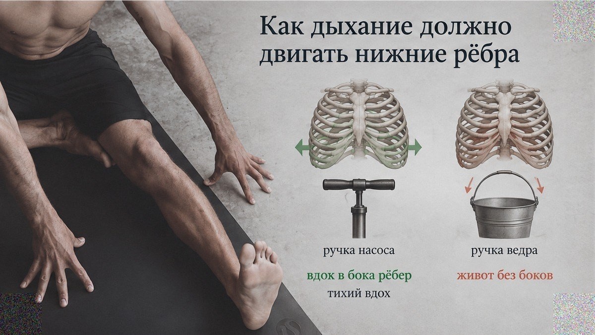 Сравнение: насос и вдох в бока рёбер против ошибок дыхания